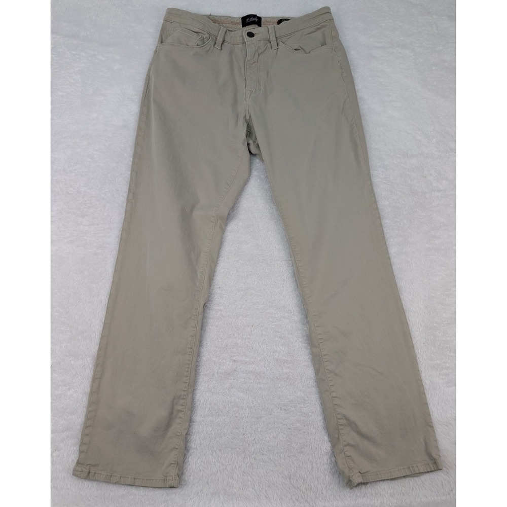 34 Heritage Charisma Pants Men's 36x32 (act 34x31) Beige Stretch Straight Leg